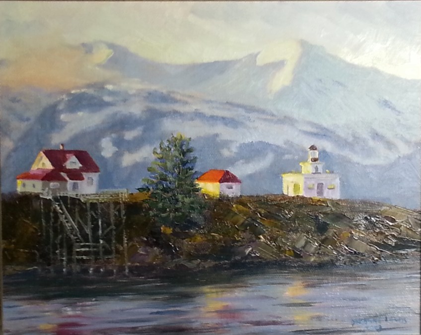 Sun on Point Retreat Light